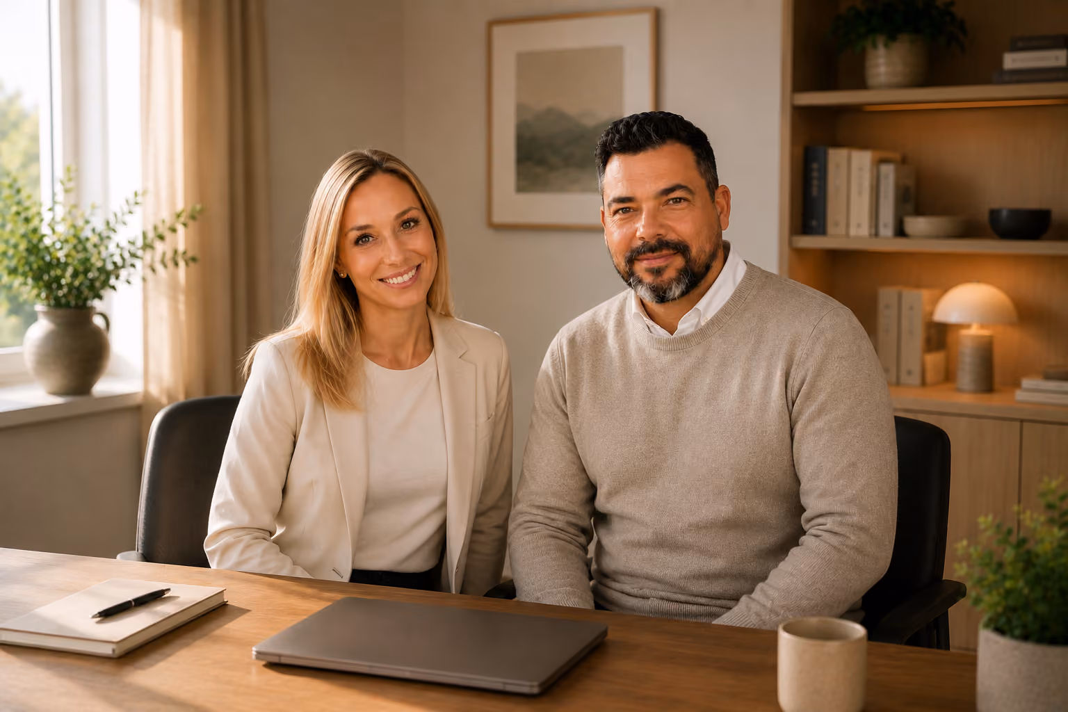 Anja Kiebler und Christian Haas, Inhaber von Haas & Kiebler Immobilien